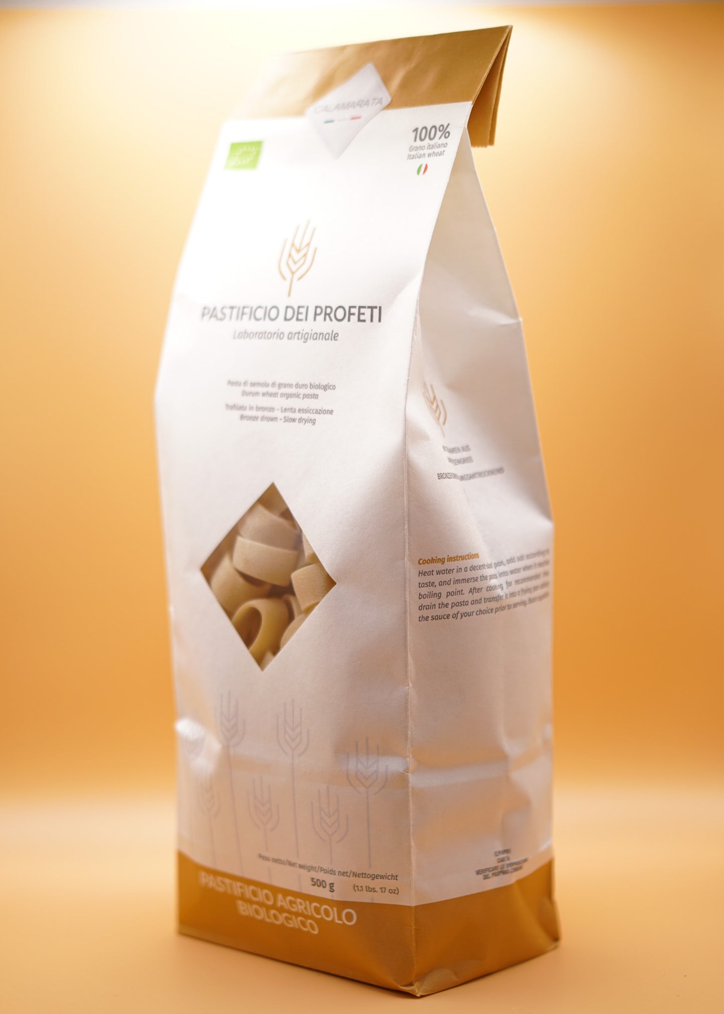 Calamarata di semola di grano duro biologico - 500g