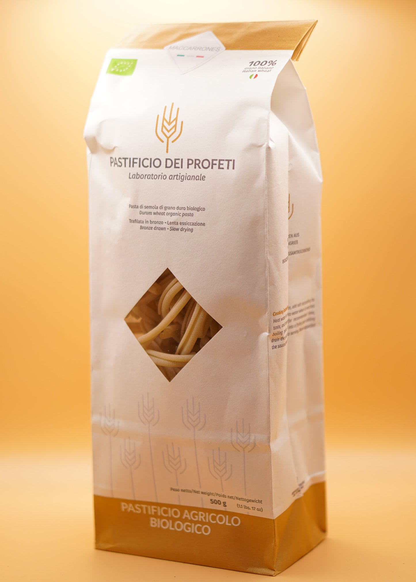 Macarrones di semola di grano duro biologico - 500g