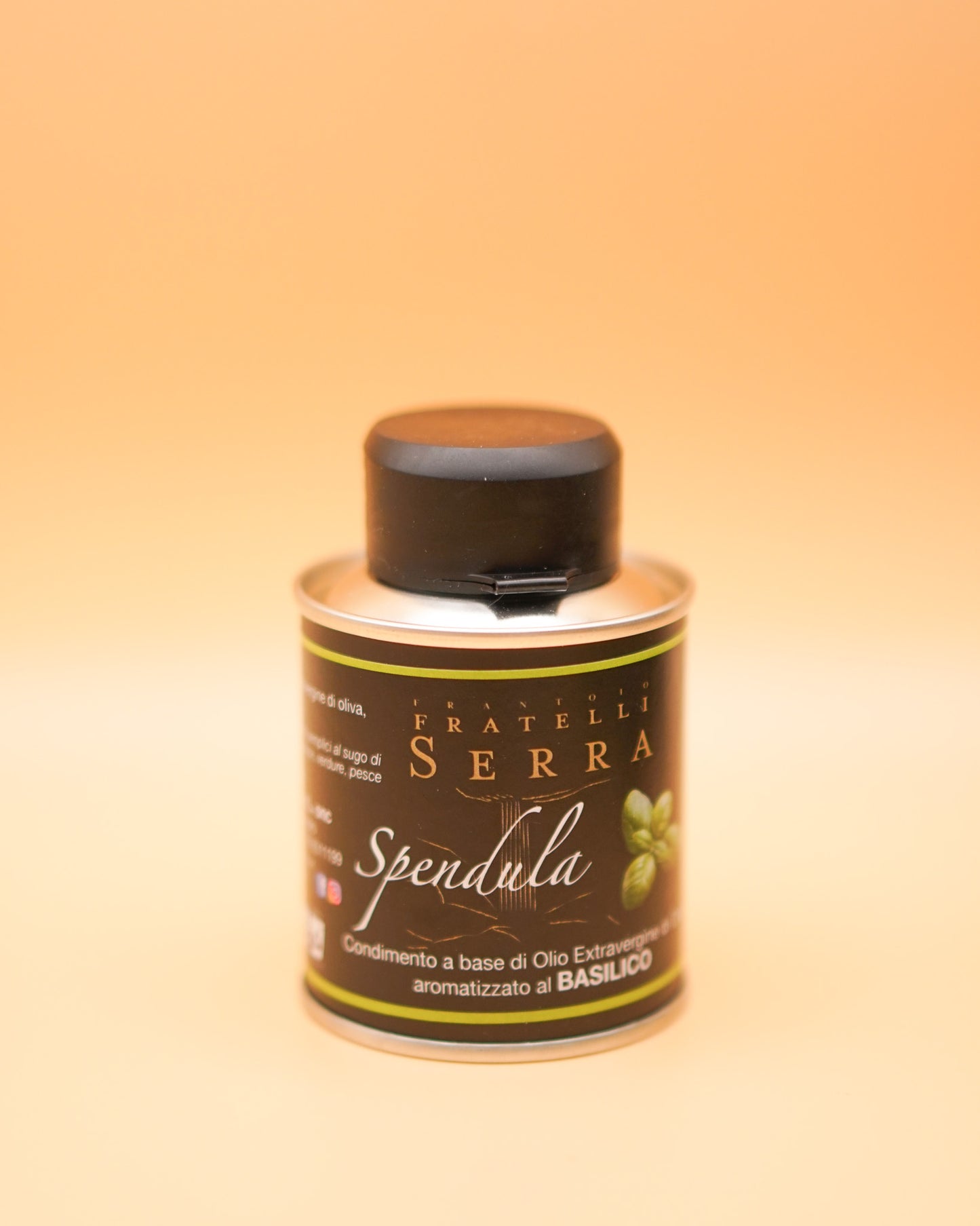 Olio Extra Vergine d'Oliva SPENDULA Aromatizzato al Basilico