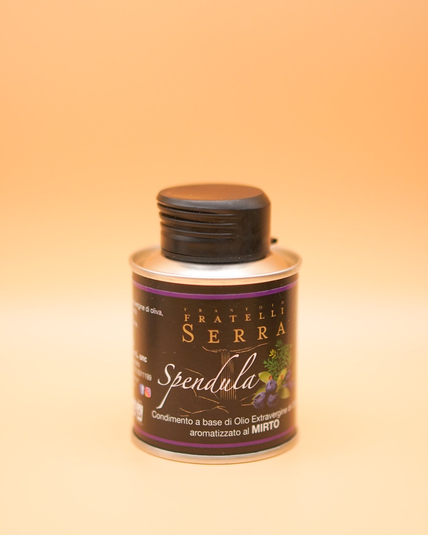 Olio Extra Vergine d'Oliva SPENDULA Aromatizzato al Mirto