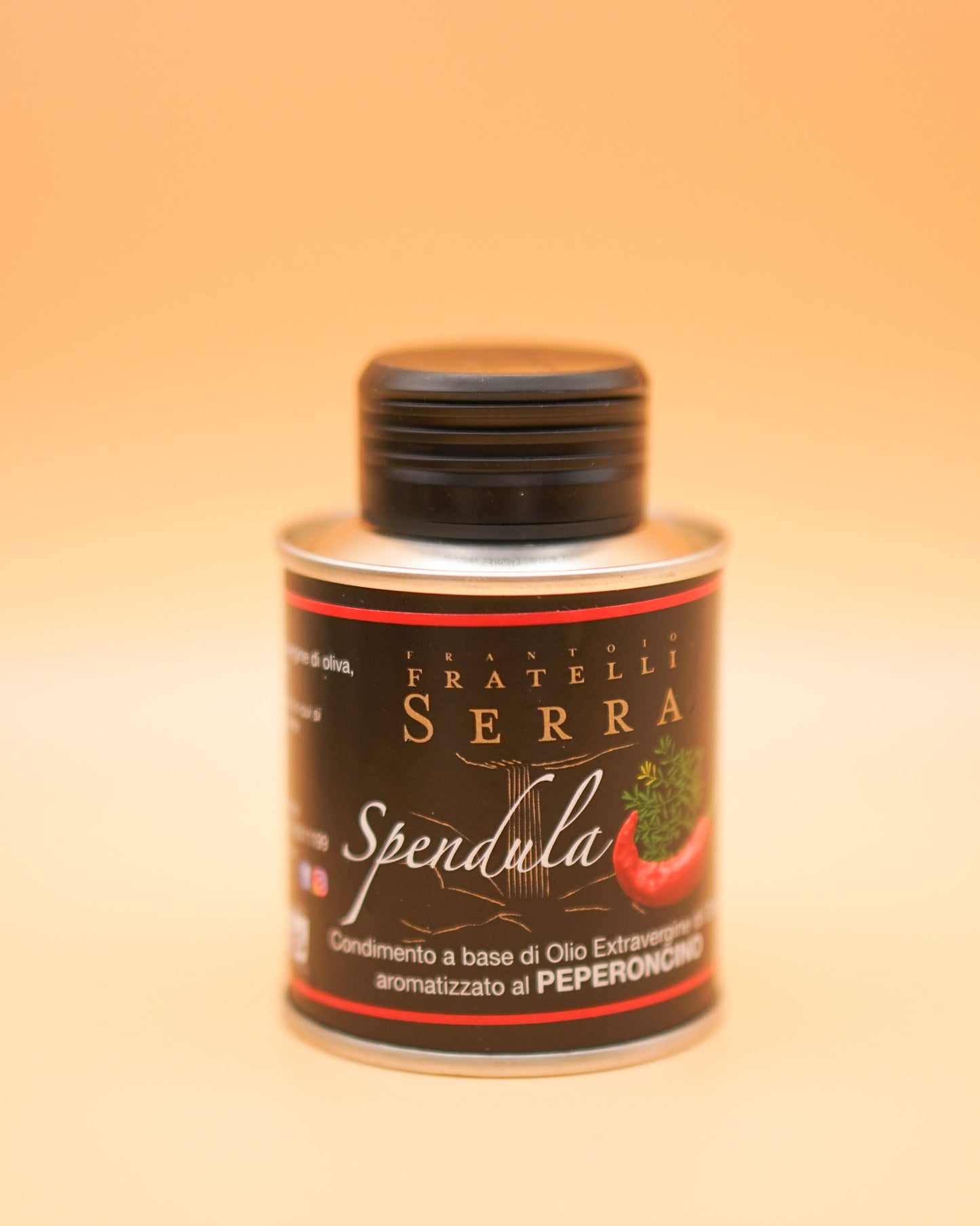Olio Extra Vergine d'Oliva SPENDULA Aromatizzato al Peperoncino