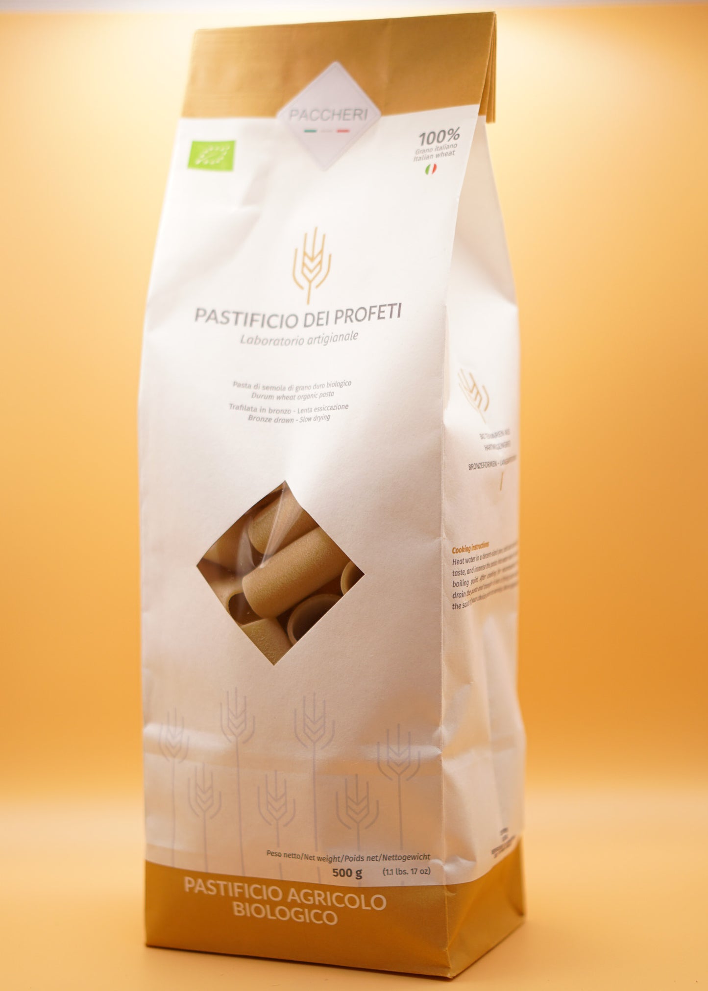 Paccheri di semola di grano duro biologico - 500g