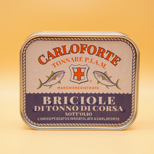 Briciole di tonno di corsa sott'olio - Carloforte Tonnare - 350 g